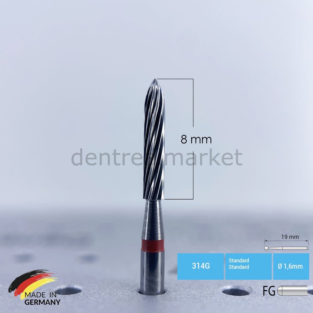 DentrealStore - Frank Dental Orthodontic Adhesive Remover & Debonding Bur - 283 - For Air Turbine