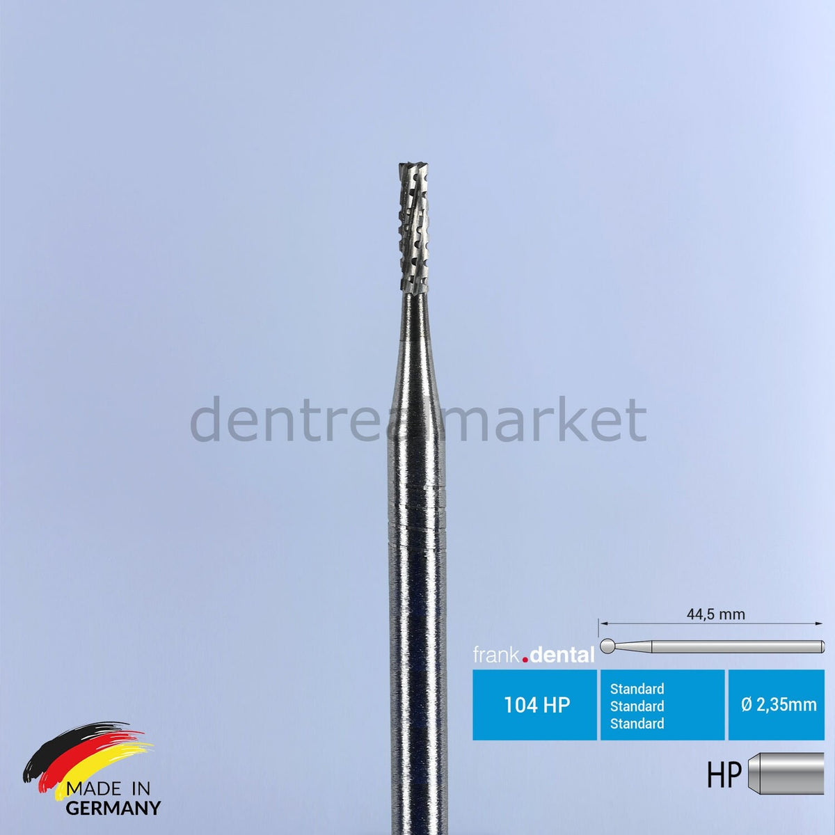 Frank Dental Tungsten Carbide Bur Straight HP — C31L — 5 pcs