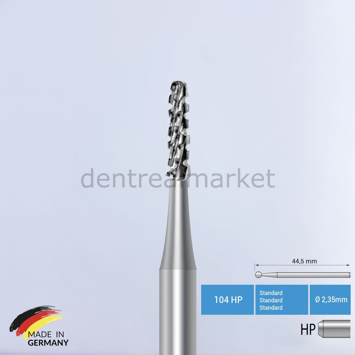 Frank Dental Tungsten Carbide Bur Straight HP — C33R — 5 pcs