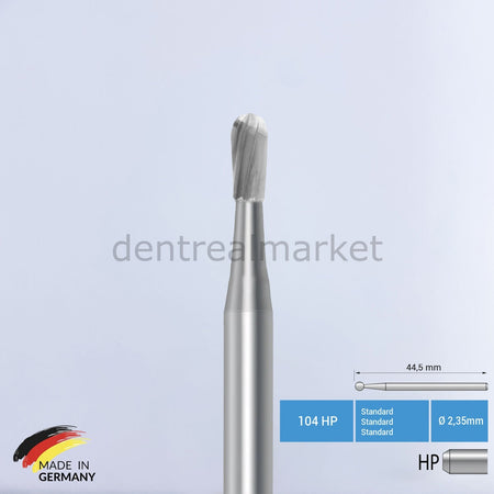 Frank Dental Tungsten Carbide Bur for Straight Handpiece — C7L — Pack of 5