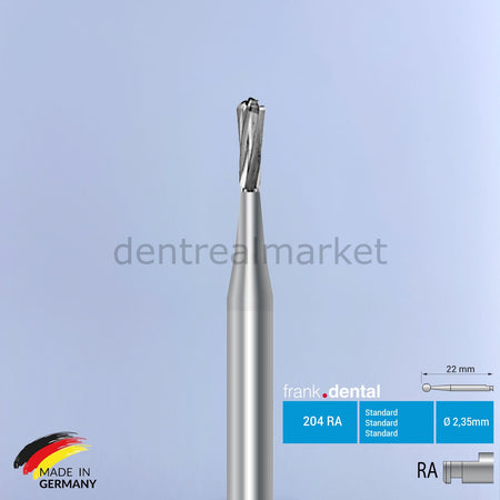 Frank Dental Tungsten Carbide Bur for Contra-angle - C7L - 5 pcs