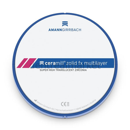 Amanngirrbach Zolid FX Multilayer Zirconia Disk 98 x 14 mm