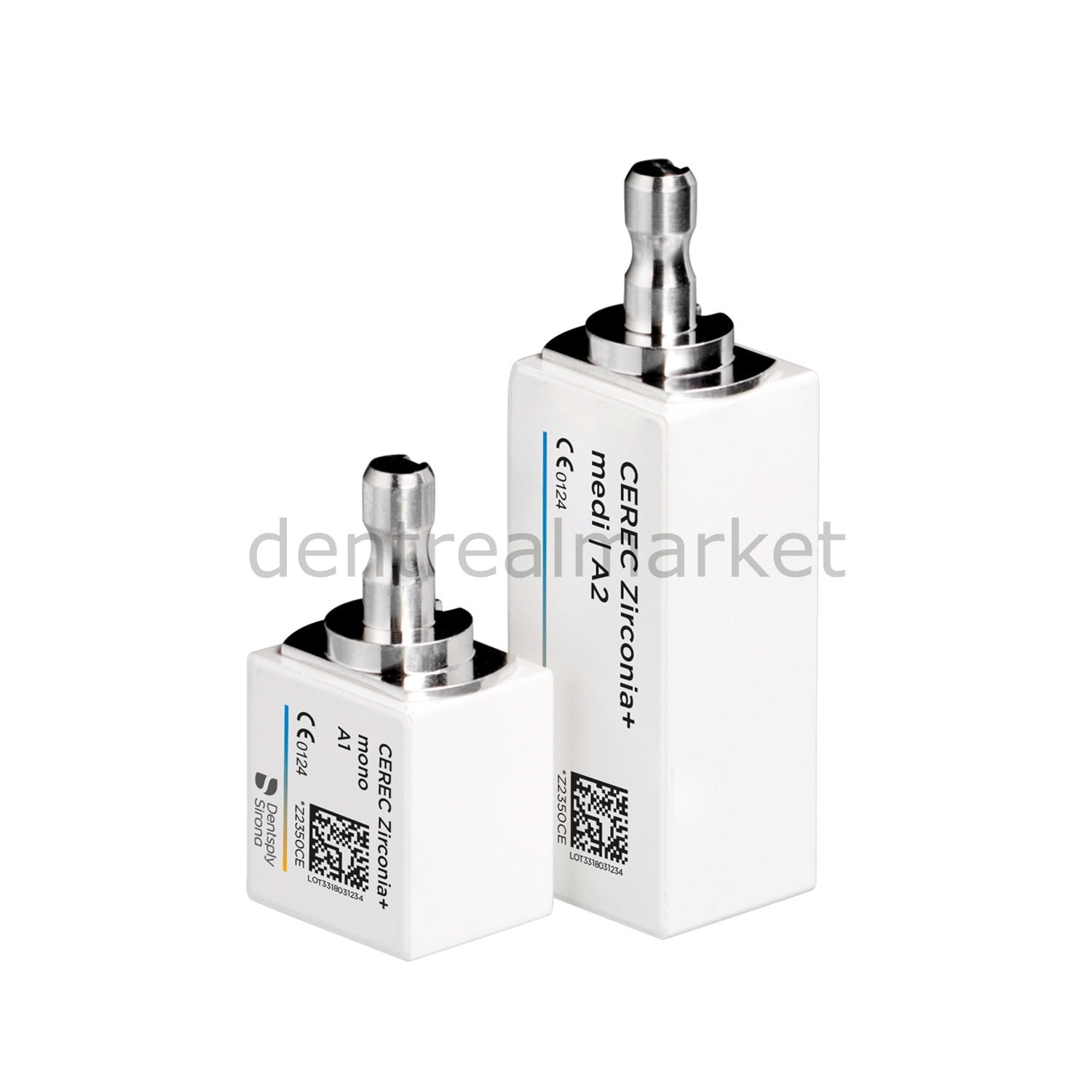 Dentsply-Sirona CEREC Zirconia+ Mono Pre-shaded Translucent Block 3-Pack