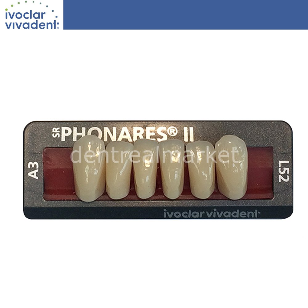 Ivoclar Vivadent SR Phonares II Nano Hybrid Composite Lower Anterior Teeth 6 pcs