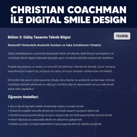 Dentrealacademy Digital Smile Design with Dr. Christian Coachman — Theory