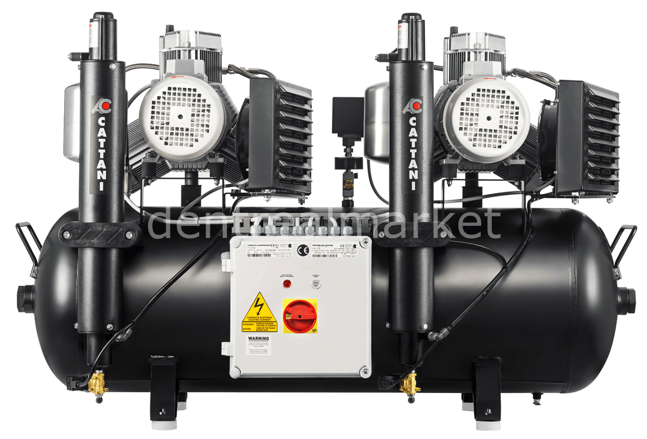 Cattani AC 400 Dryer Compressor Dual Head Dual Cylinder