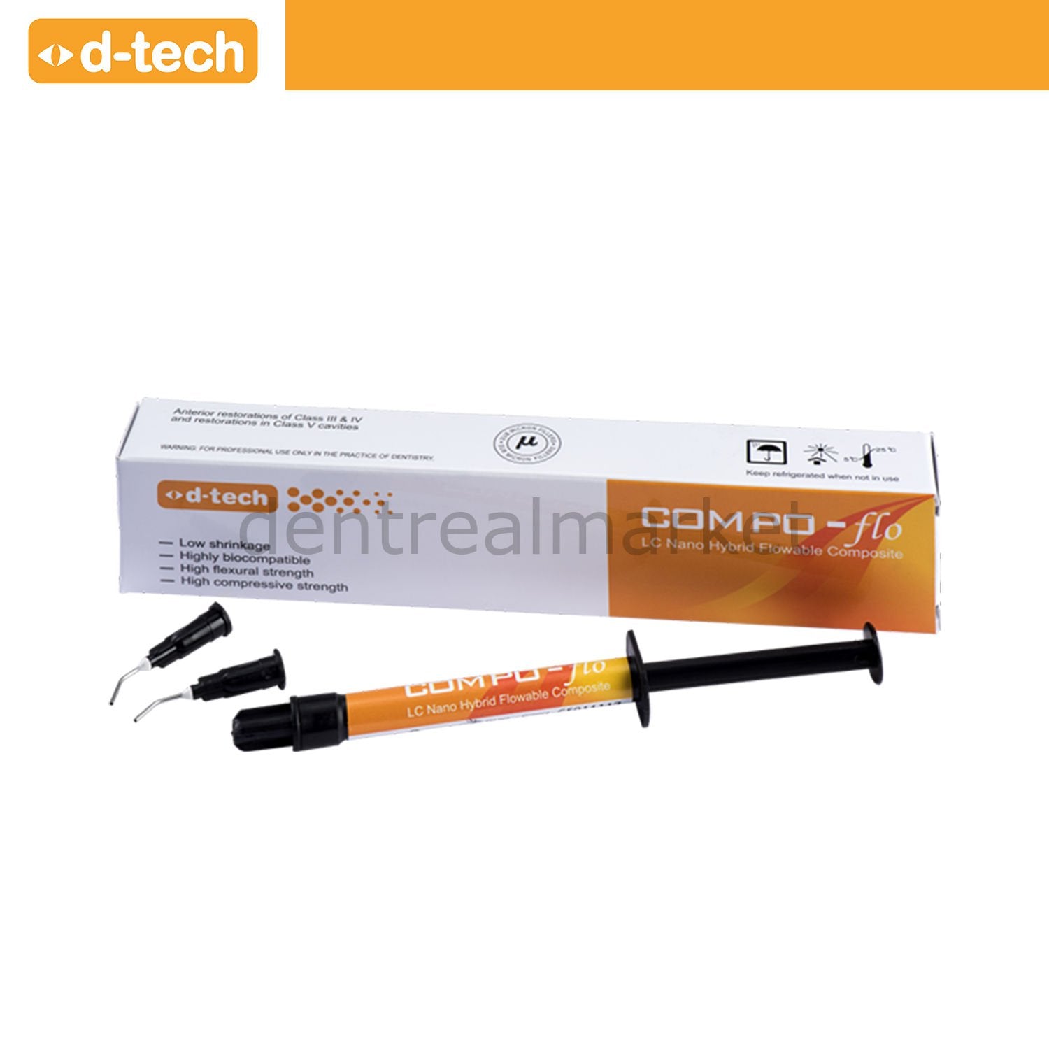 D-Tech Compo Flo LC Nano Hybrid Flowable Composite 1 g