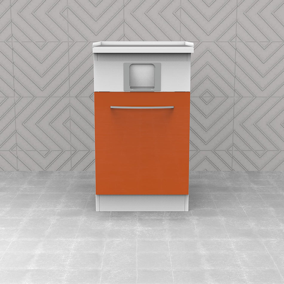 Clinical Cabinet - Module - Glass Countertop With Waste Bin GL17