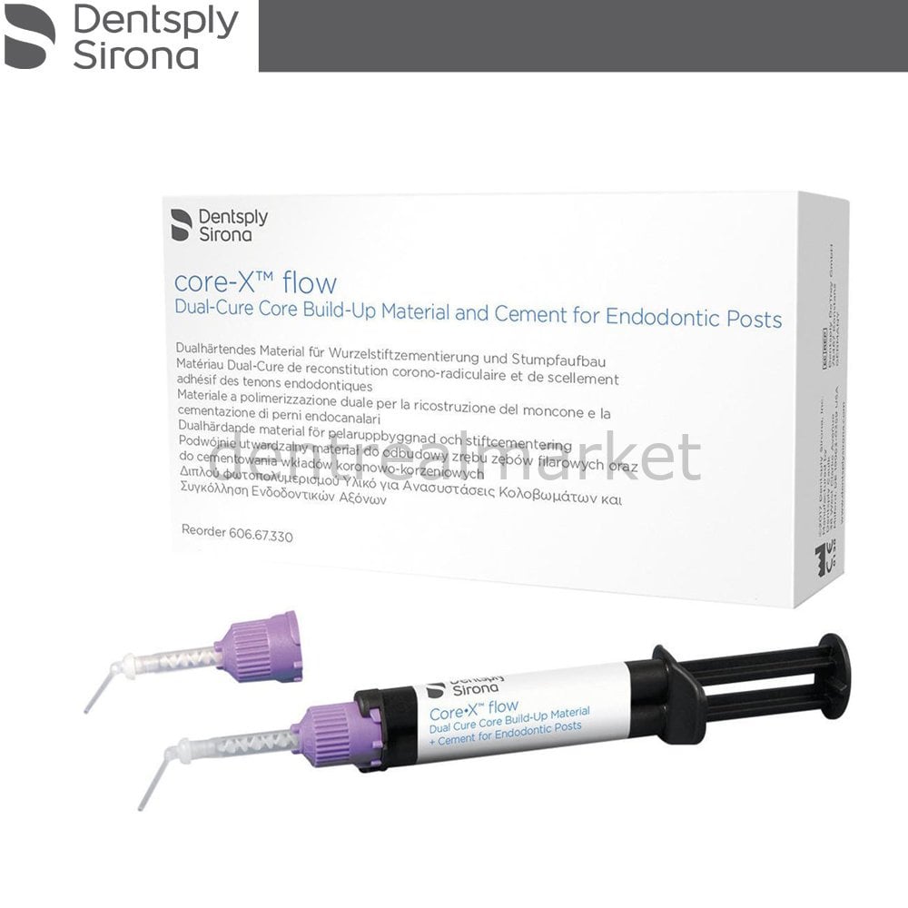 Dentsply-Sirona Core-X Flow Dual-Cure Core Material Set – 4×4.75 g