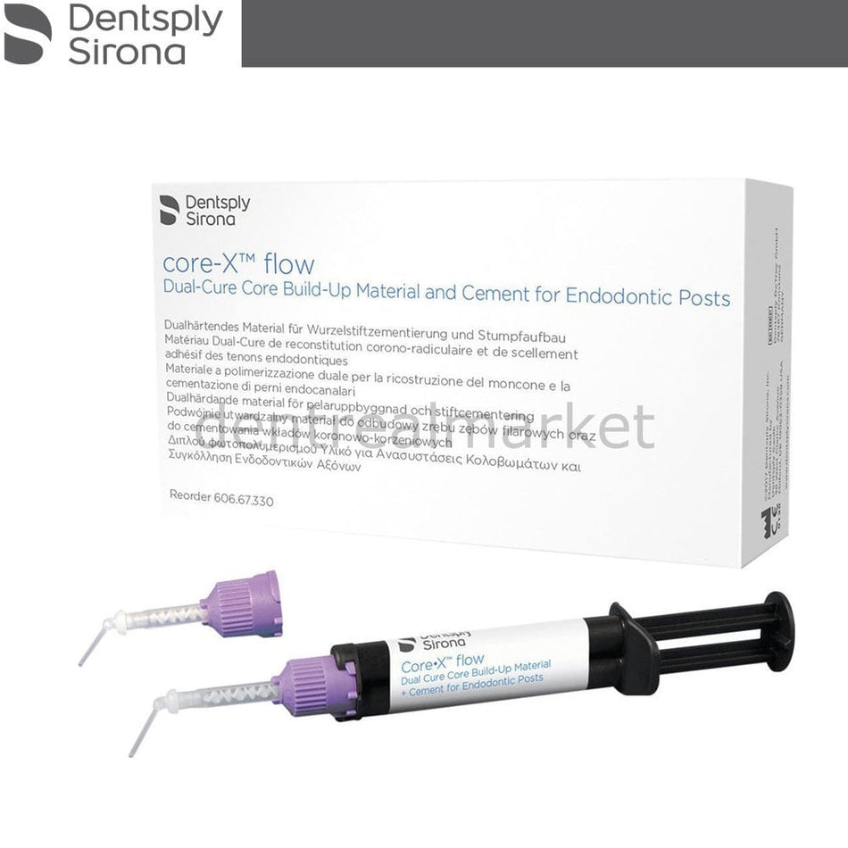 Dentsply-Sirona Core-X Flow Dual-Cure Core Material Set – 4×4.75 g