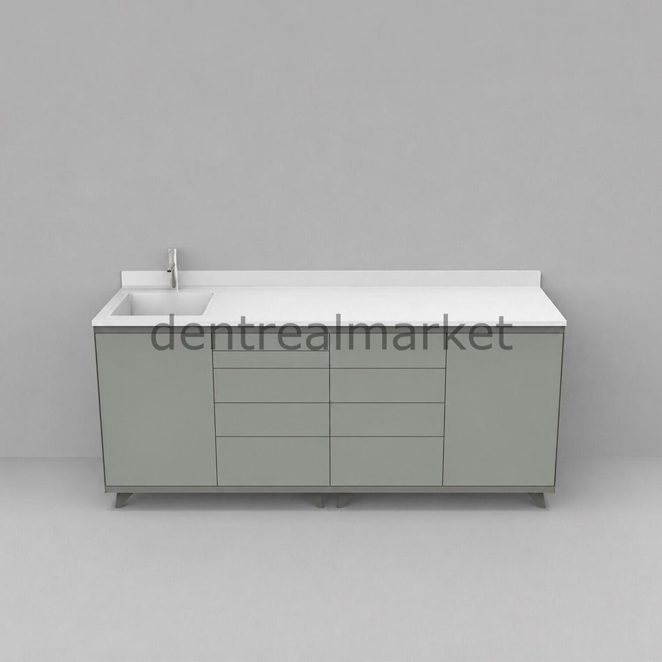 Grup Dental Coral Series Clinic Counter - Corian Top CRL01