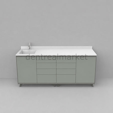Grup Dental Coral Series Clinic Counter - Glass Top CRL01