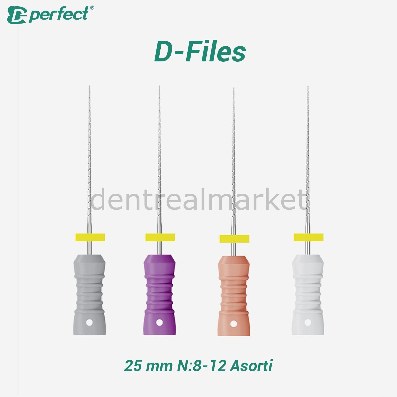 Perfect - Perfect D-Files Root Canal Files - 25 mm N:8-12 Assorted ...