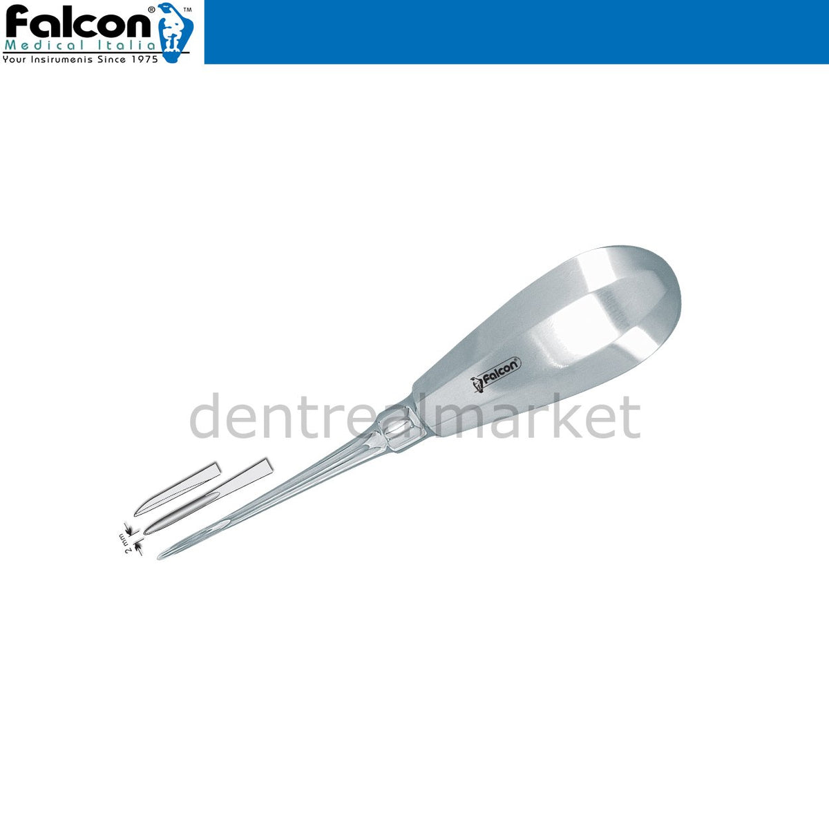 Falcon Root Elevator Sharp Tip 2 mm