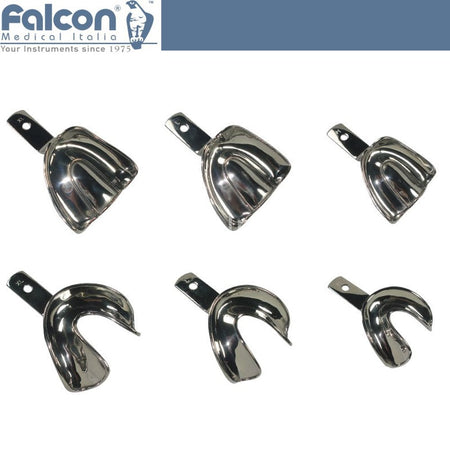 Falcon Rimlok Edentulous Impression Tray 6-Piece Set