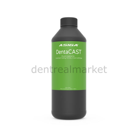 Asiga DentaCAST 3D Printing Castable Resin 1 kg - Green