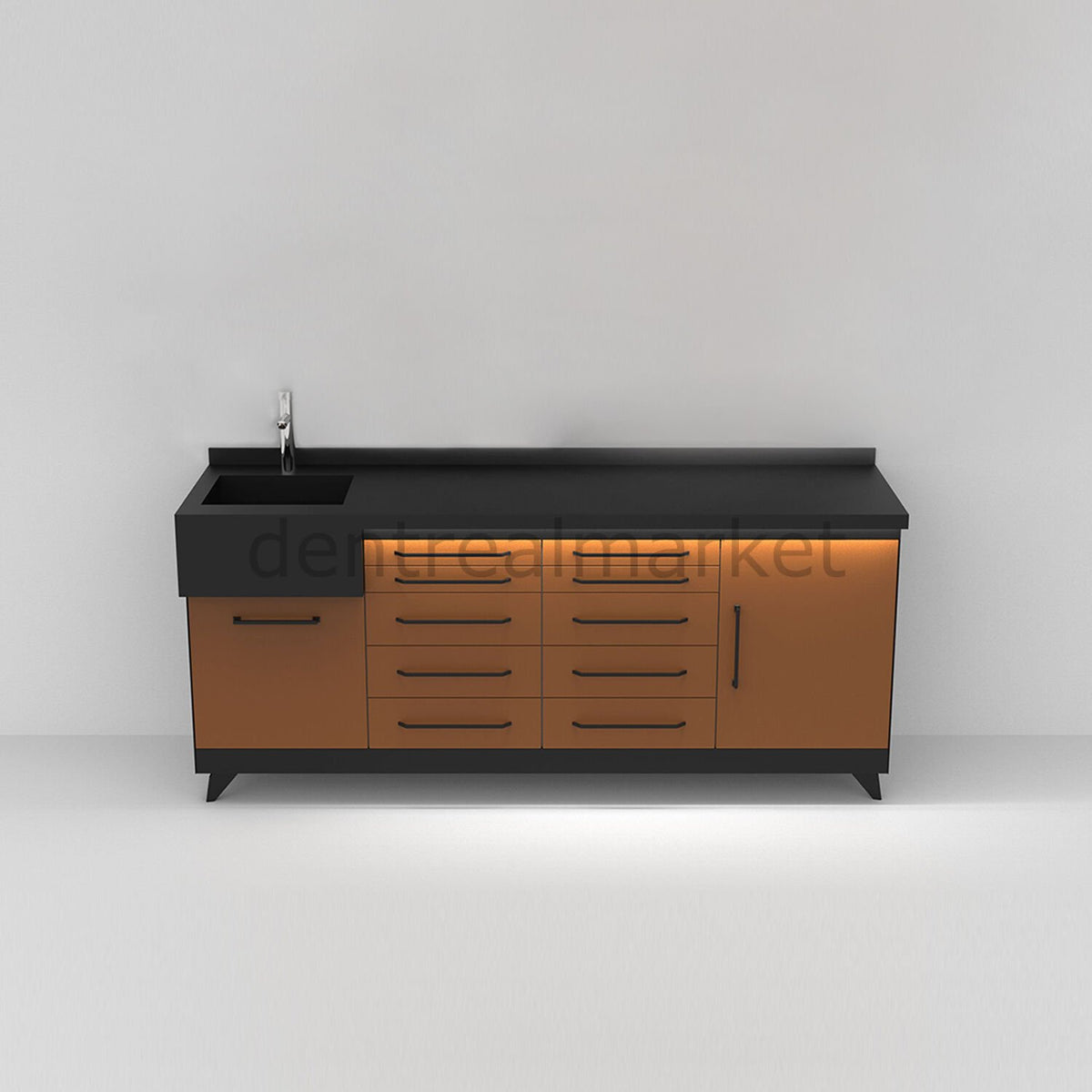 Grup Dental Diamond Series Clinic Counter — Corian Top DIA01