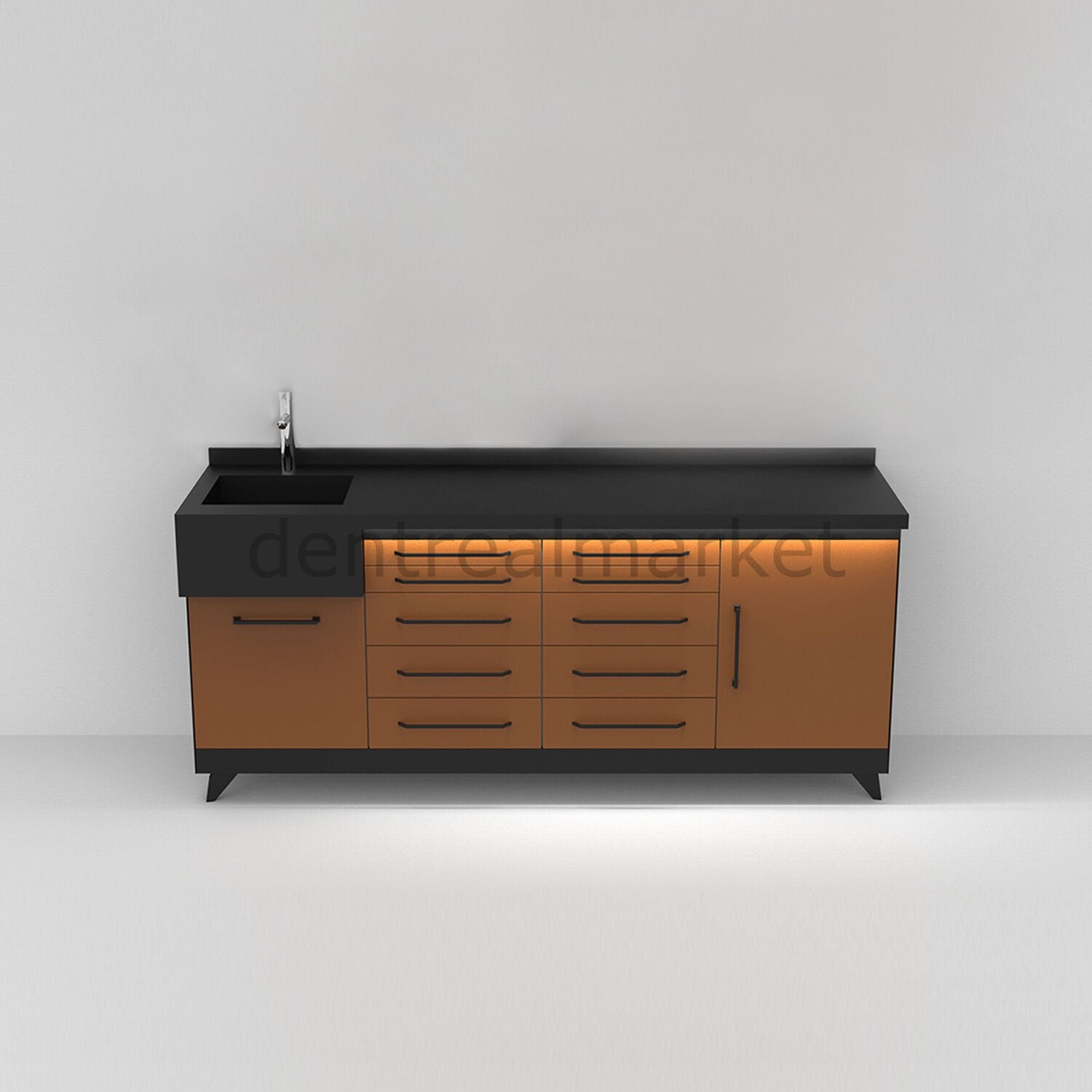 Grup Dental Diamond Series Clinic Counter — Corian Top DIA01