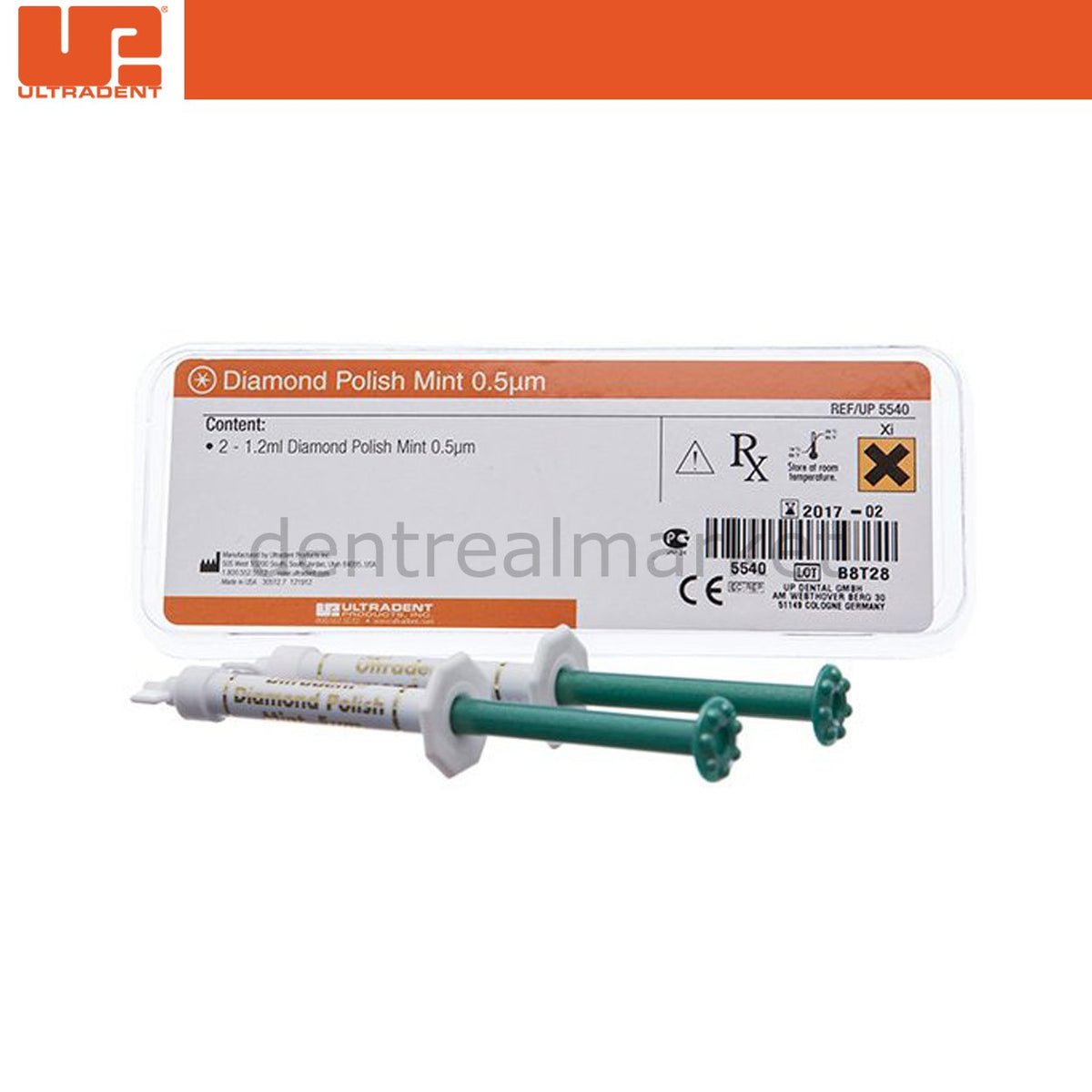 Ultradent Diamond Polish Mint 0.5 μm Polishing Paste for Composite