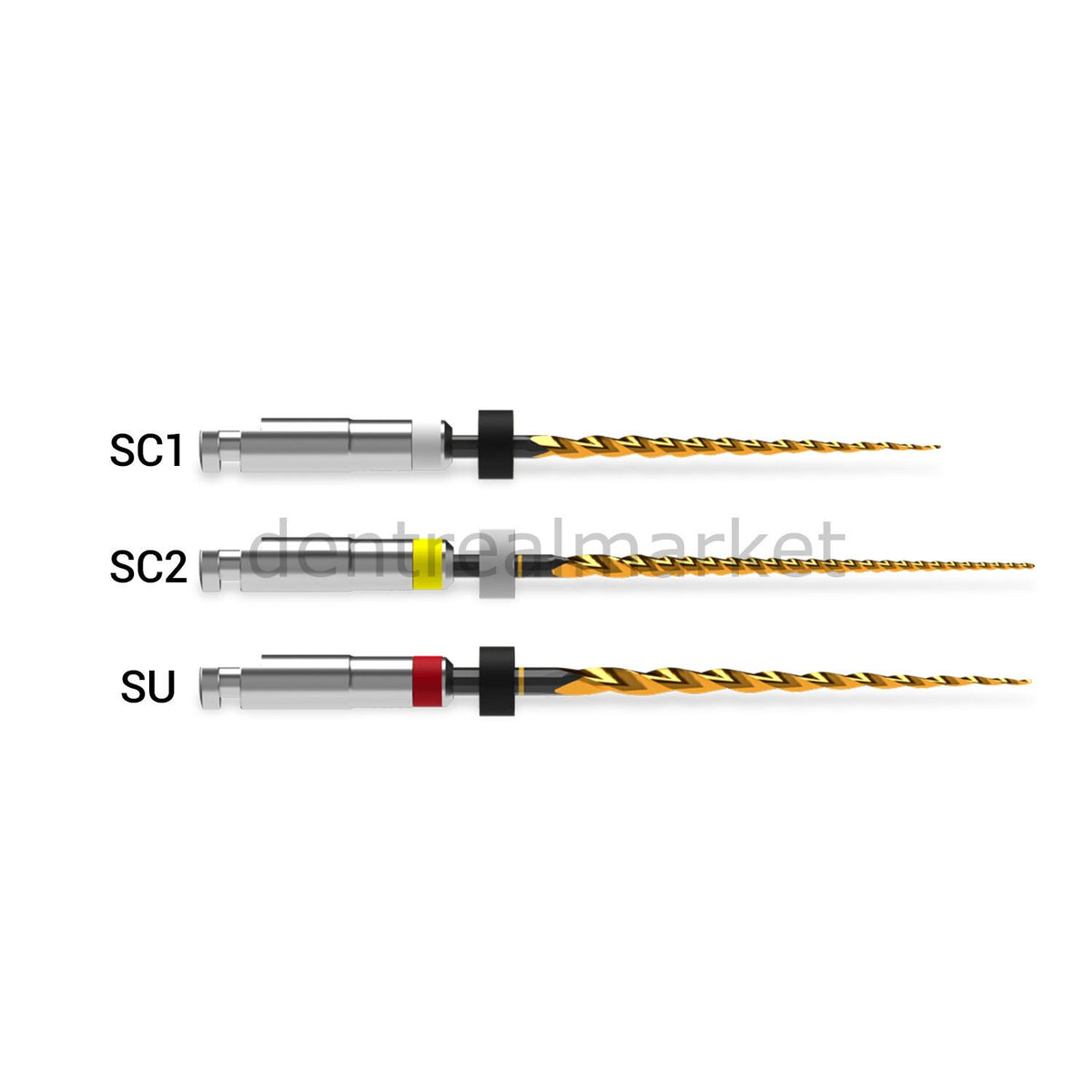 Septodont GenENDO Revo-S+ Rotary Files — 6-Pack, 25 mm