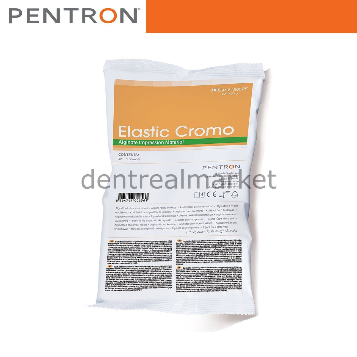 Pentron Elastic Cromo Chromatic Alginate Impression Material — EXP 12/2026