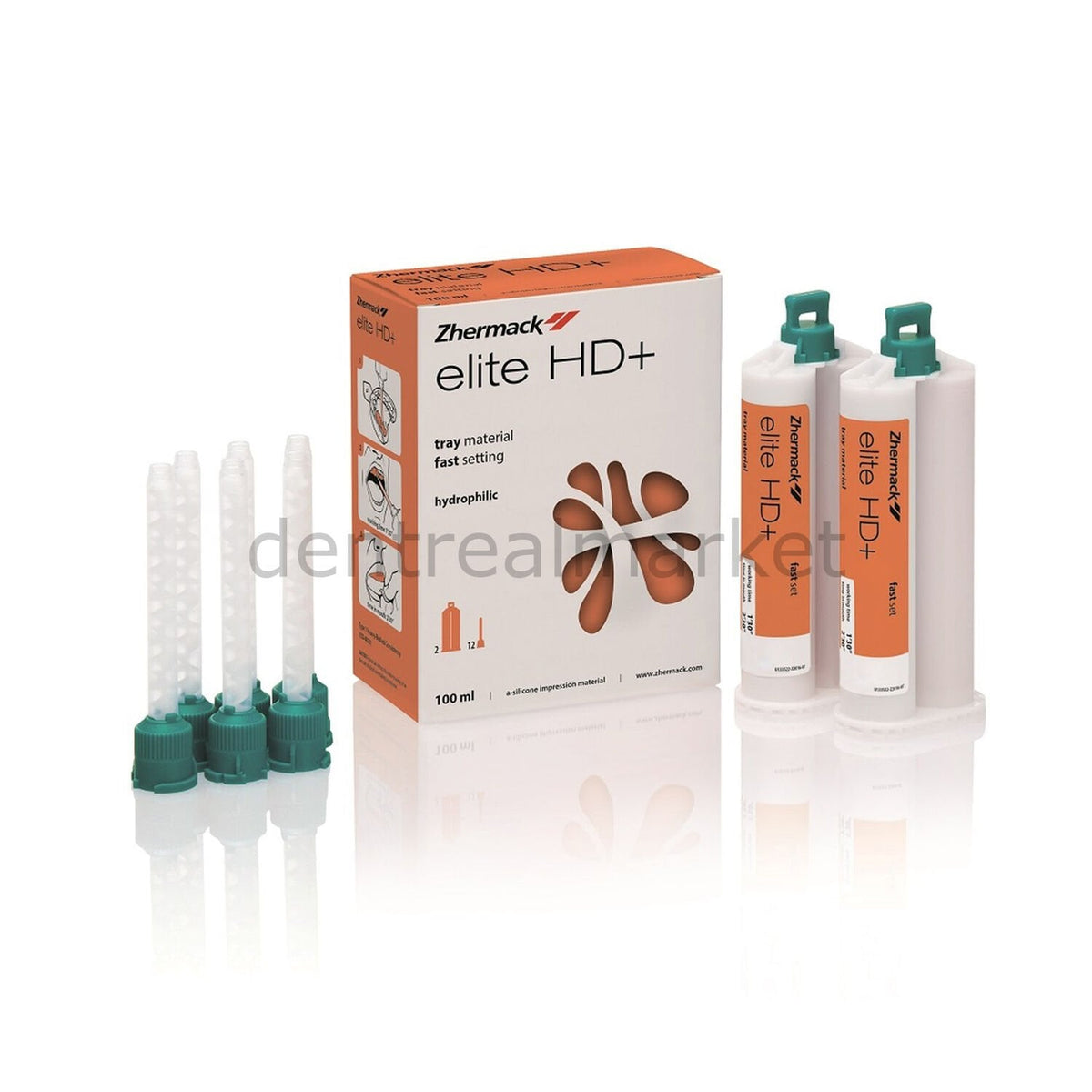Zhermack Elite HD+ Second Impression A-Silicone - Tray 2×50 ml Fast