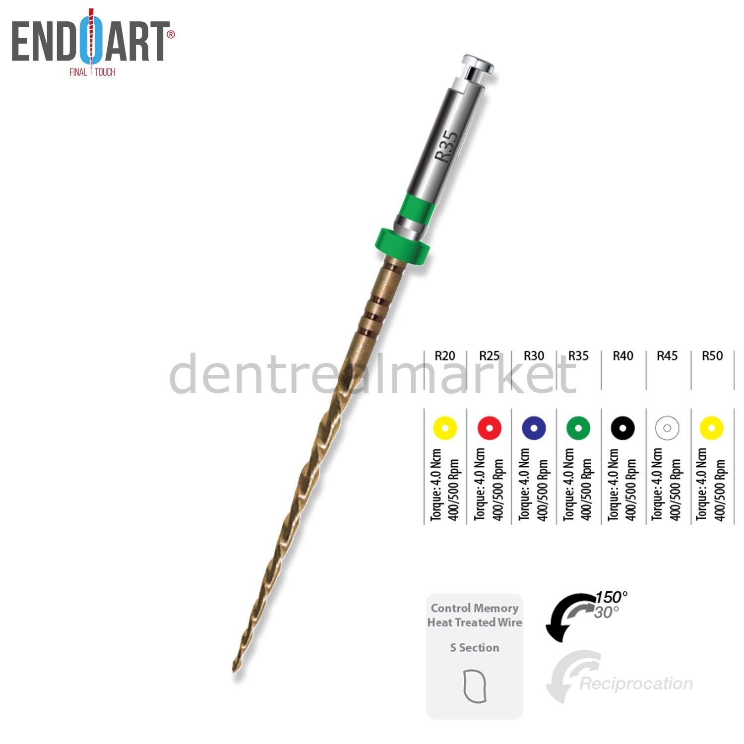 EndoArt Expert Gold Reciprocating Endodontic File