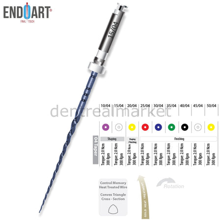 EndoArt Smart Blue Canal File — .04 Taper