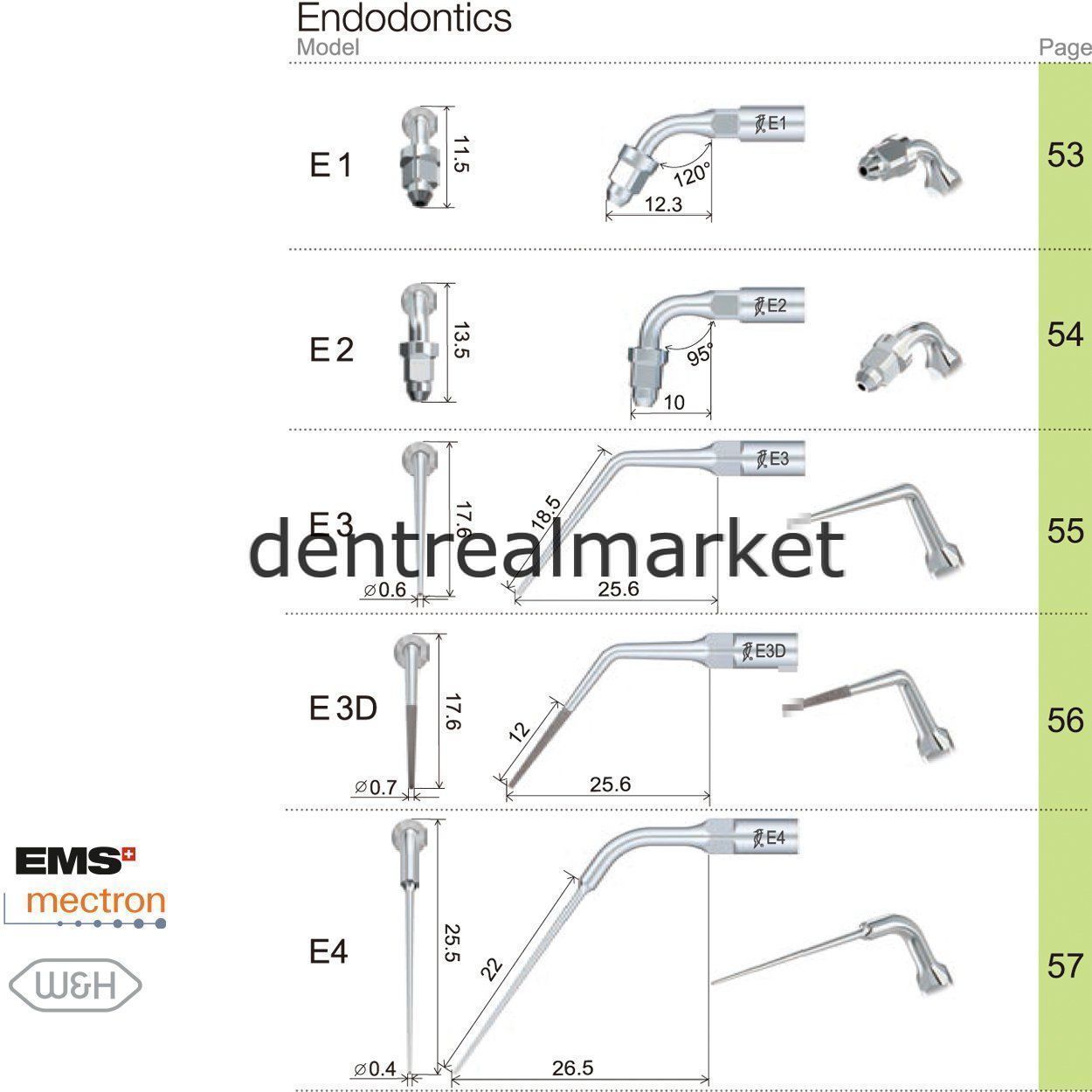 Woodpecker Scaler Endodontic Tip E3 – Compatible with EMS, Mectron, Woodpecker, and W&H