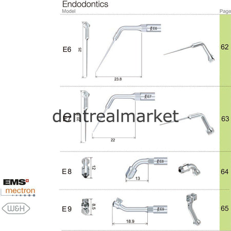 Woodpecker Scaler Endodontic Tip E2 – Compatible with EMS, Mectron, Woodpecker, and W&H