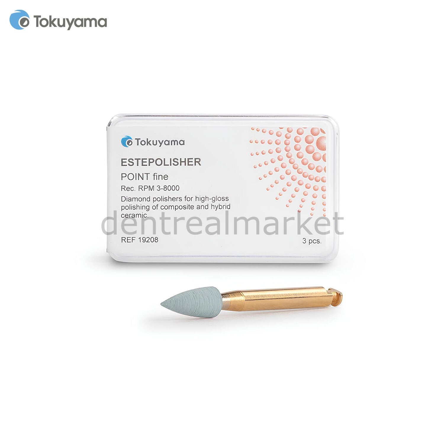Tokuyama Estepolisher Point Fine Polishing Tips 3 pcs