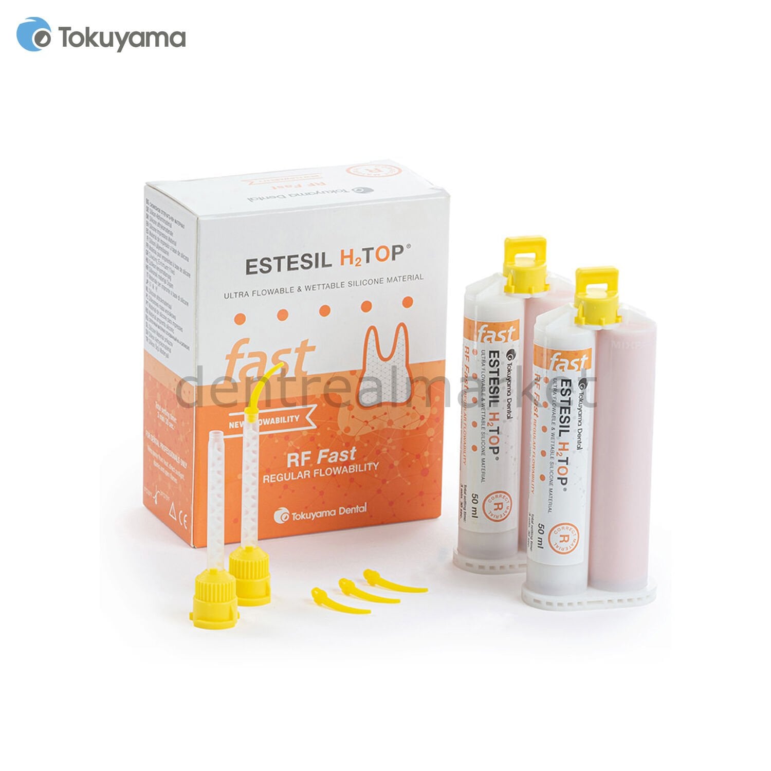 Tokuyama Estesil H2TOP RF Regular Flow Gun Mix 1:1 Fast Impression Material