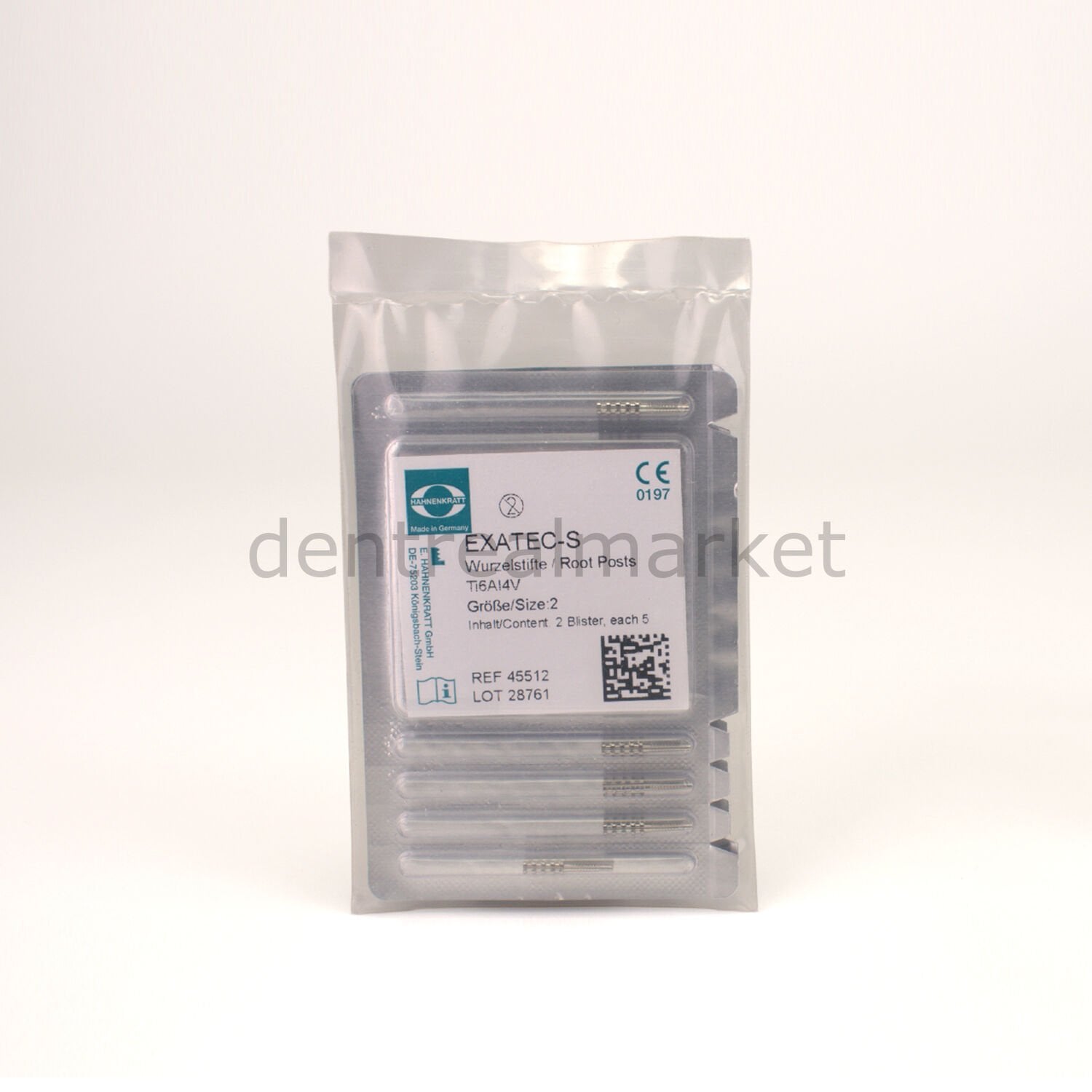 Hahnenkratt Exatec-S Titanium Post Pack of 10 Refill