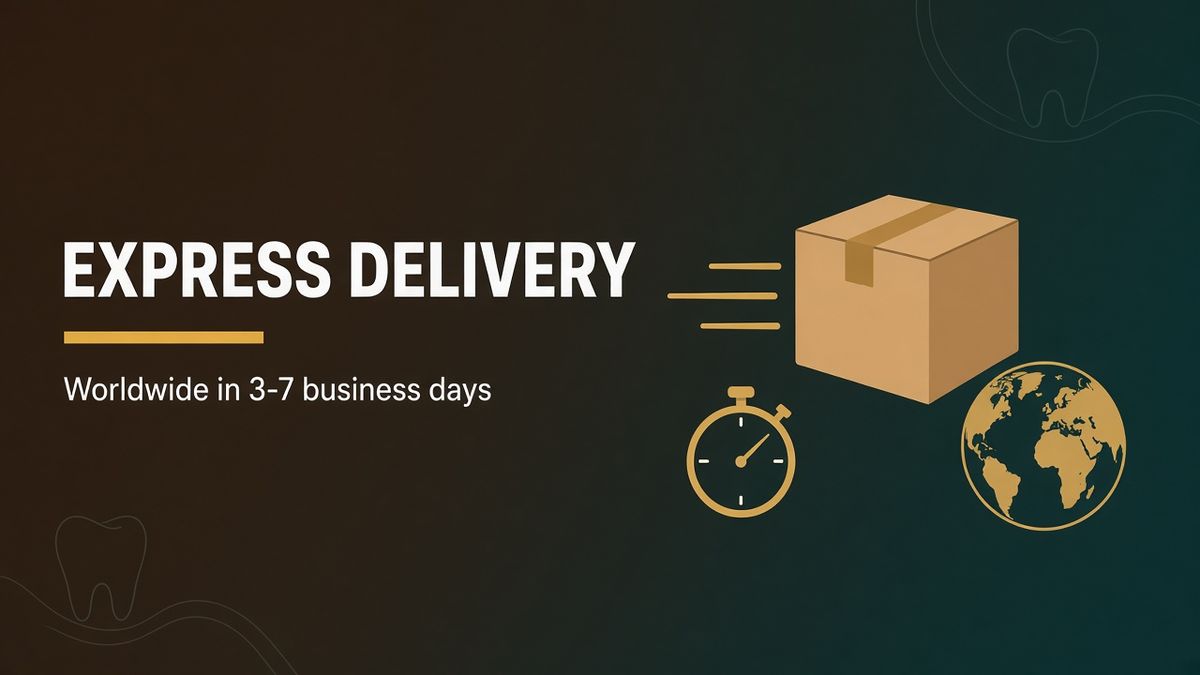 Express worldwide delivery in 3-7 business days