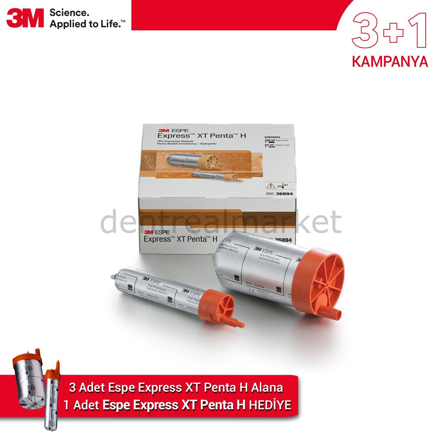 Solventum (3M) Express XT Penta H VPS Impression 360 ml – Buy 3 Get 1 Free