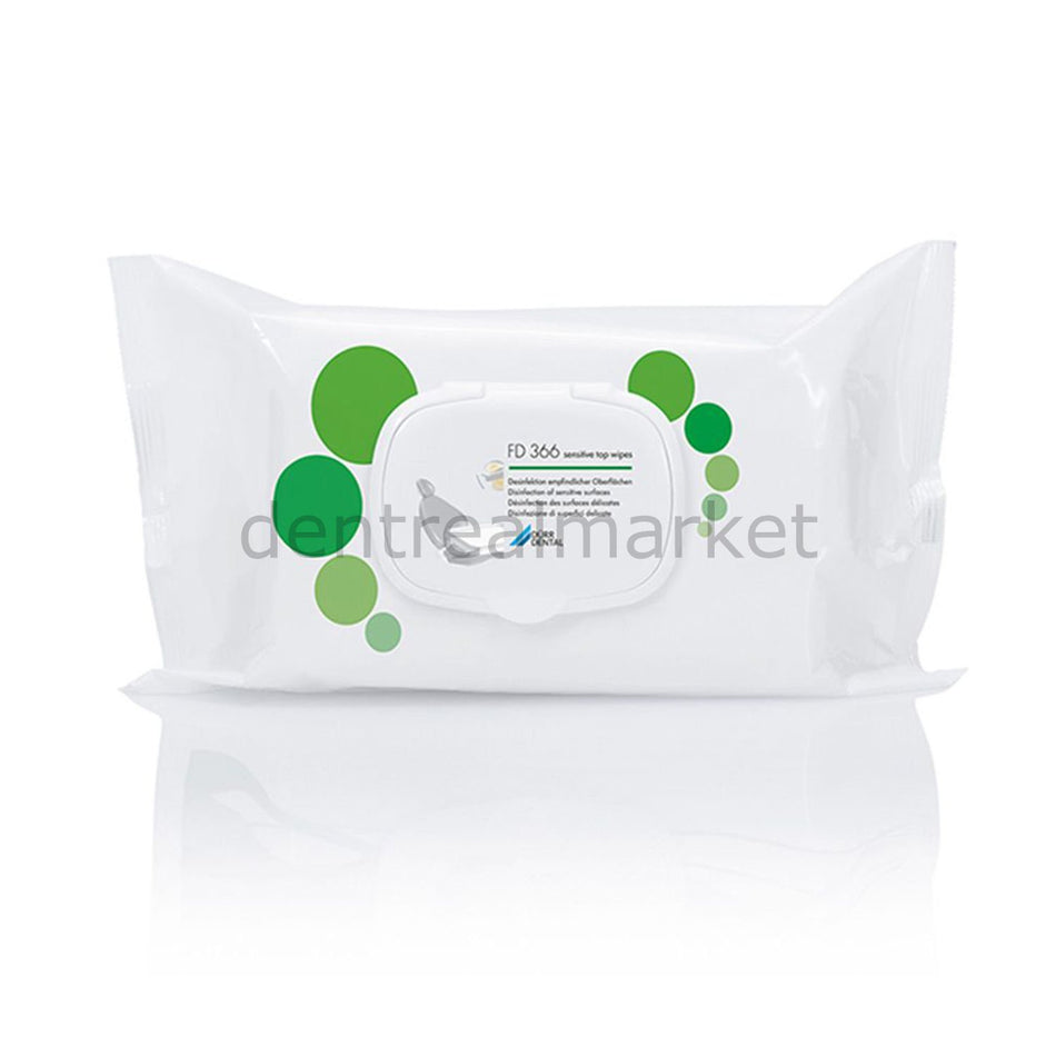Dürr Dental FD366 Disinfectant Wipes for Sensitive Surfaces — 50 pcs