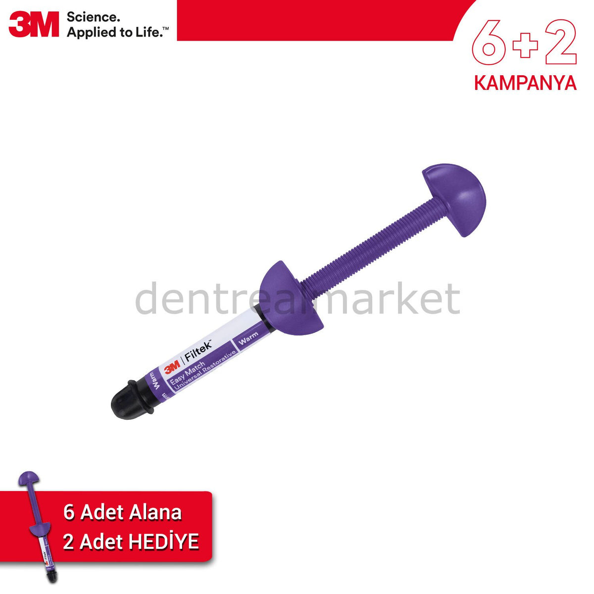 Solventum (3M) Filtek Easy Match Universal Restorative Composite 4 g — 6+2 Campaign