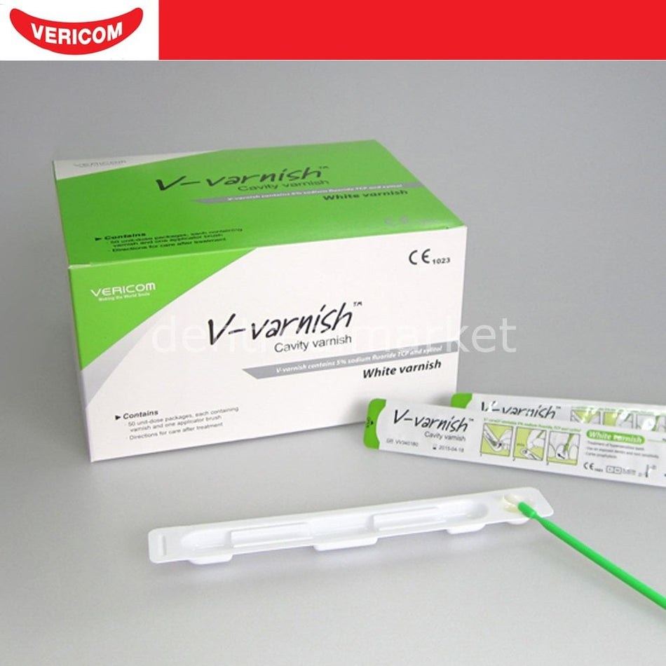 Vericom V-Varnish Premium Fluoride Varnish 200 pcs – Desensitizer