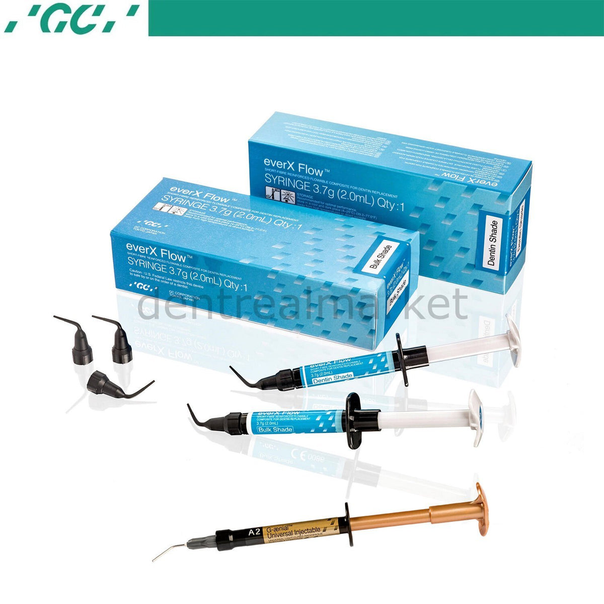 DentrealStore - Gc Dental Everx Flow + G-aenial injectable Campaign - Fiber Reinforced Composite