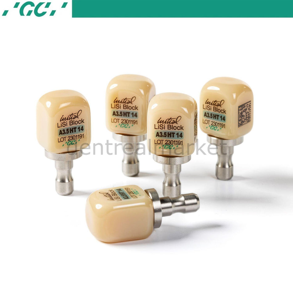 DentrealStore - Gc Dental GC Initial LiSi Block - Lithium Disilicate Glass Ceramic CAD/CAM Block