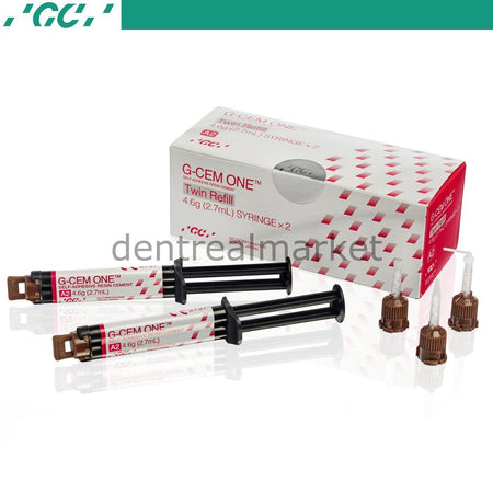 GC G-Cem ONE Twin Refill — Self-Adhesive Resin Cement 2 × 4.6 g Translucent