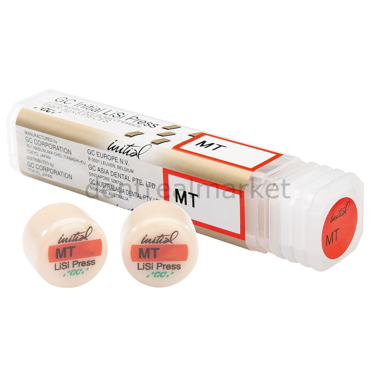 GC Dental Initial LiSi Press Ingot MT Lithium Disilicate Glass Ceramic