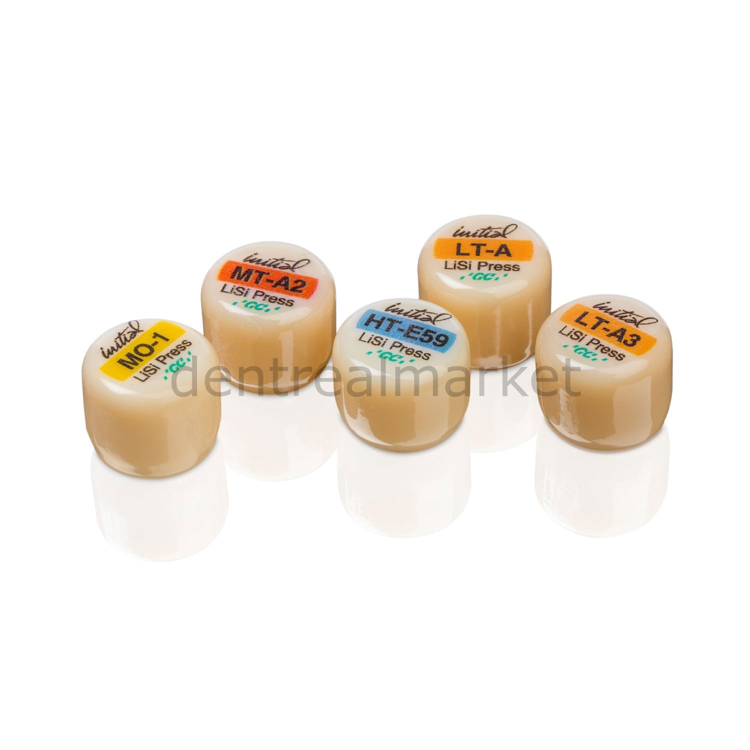 GC Dental Initial LiSi Press Ingot HT - Lithium Disilicate Glass Ceramic