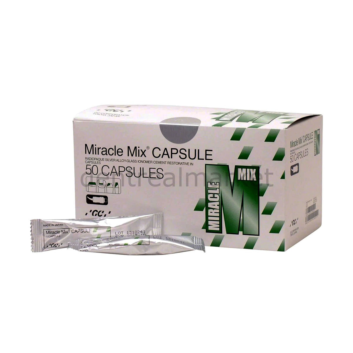 Gc Dental Miracle Mix Capsule Pack of 50 Glass Ionomer Cement