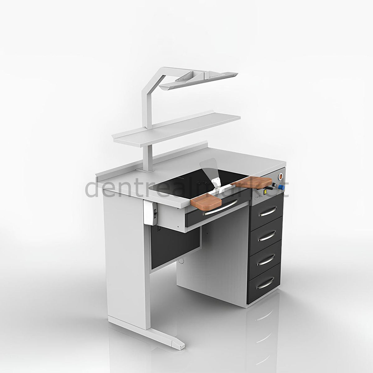 Grup Dental Single Dental Technician Bench Single Vacuum GPW01