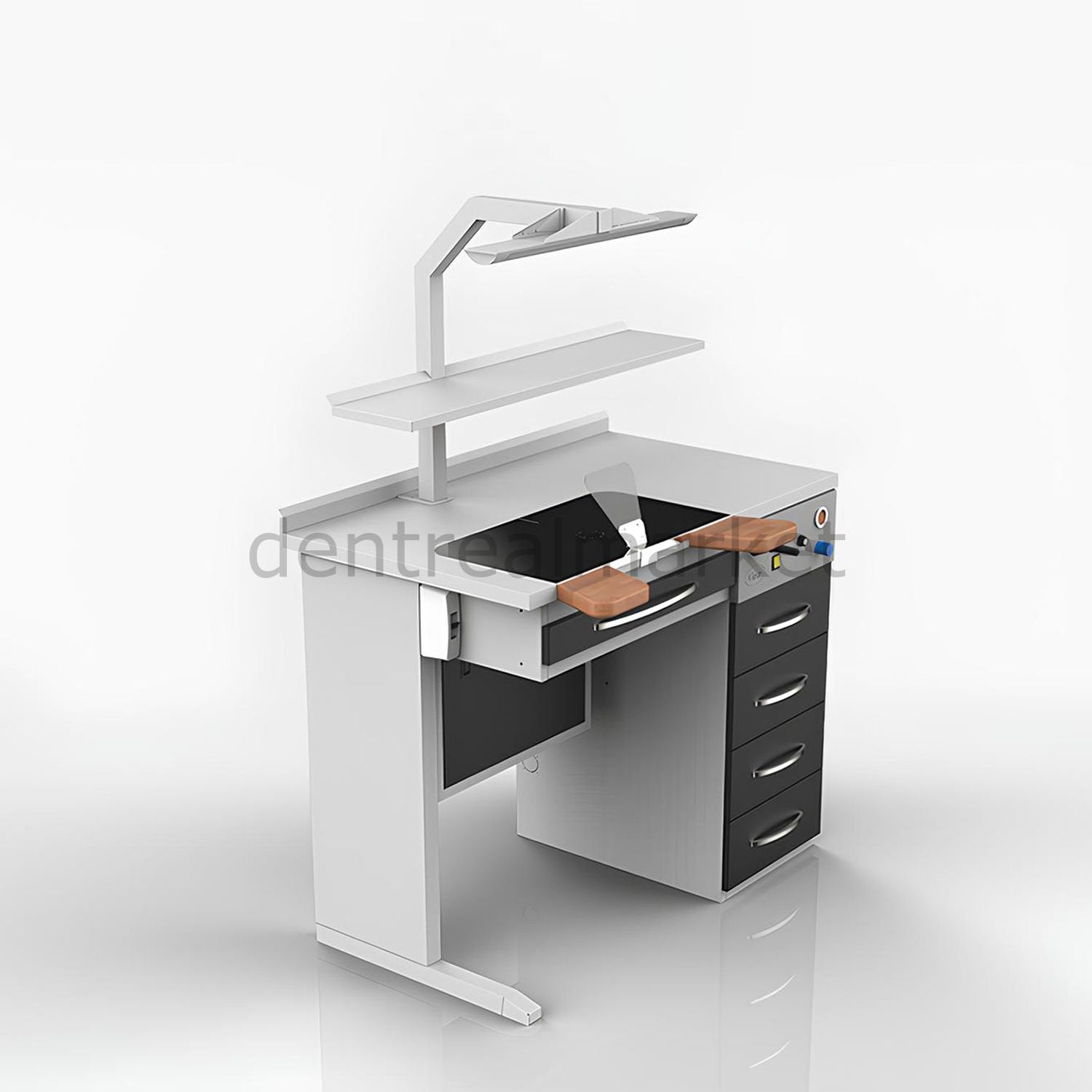 Grup Dental Single Dental Technician Bench Single Vacuum GPW01