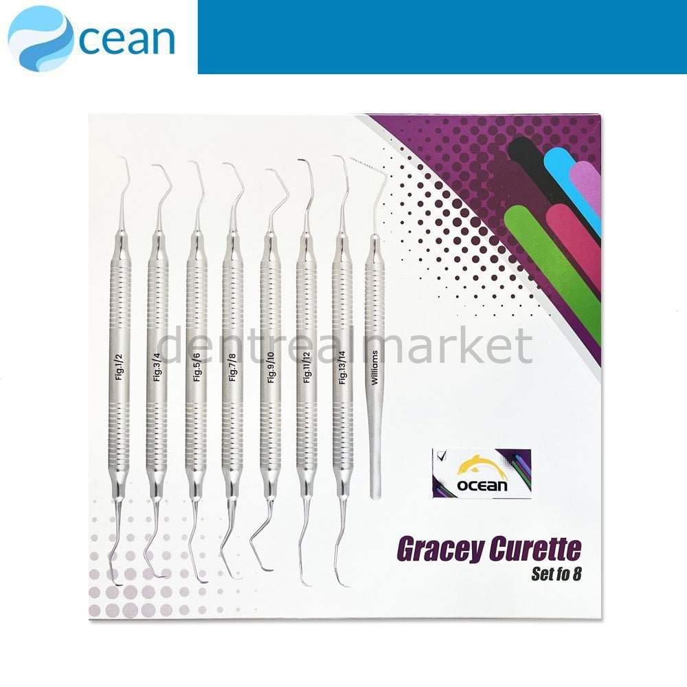 Ocean Gracey Curette Set with Periodontal Probe