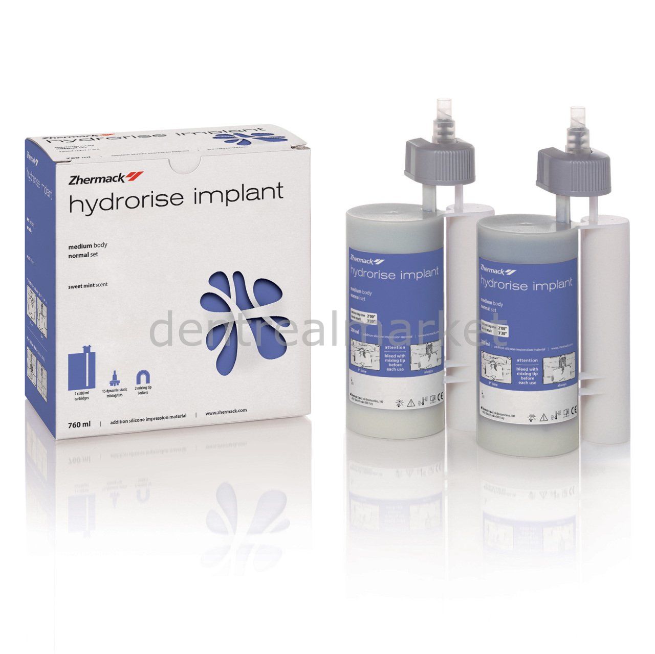 Zhermack Hydrorise Implant Impression Heavy Body - 2 x 380 ml