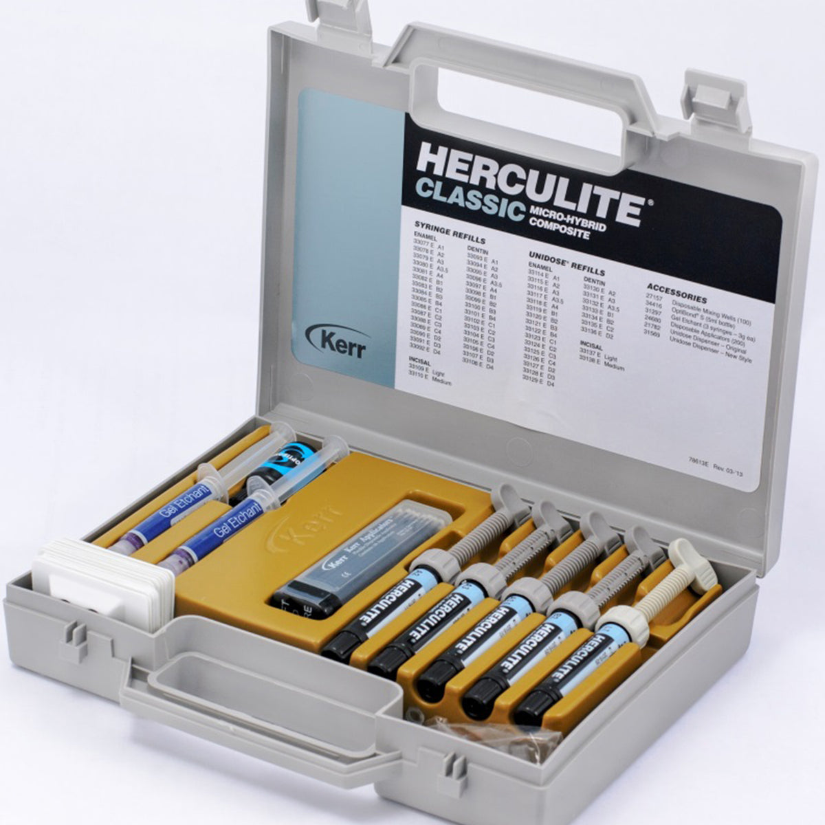 DentrealStore - Kerr Herculite Classic Micro Hibrit Composite Standart Set + 2 Syringe A2 Gift