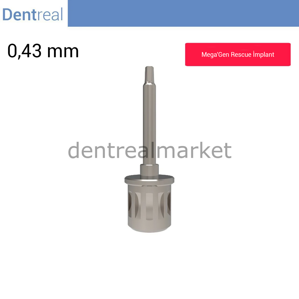 Dentreal Screwdriver 0.43 mm for MegaGen Rescue Implant